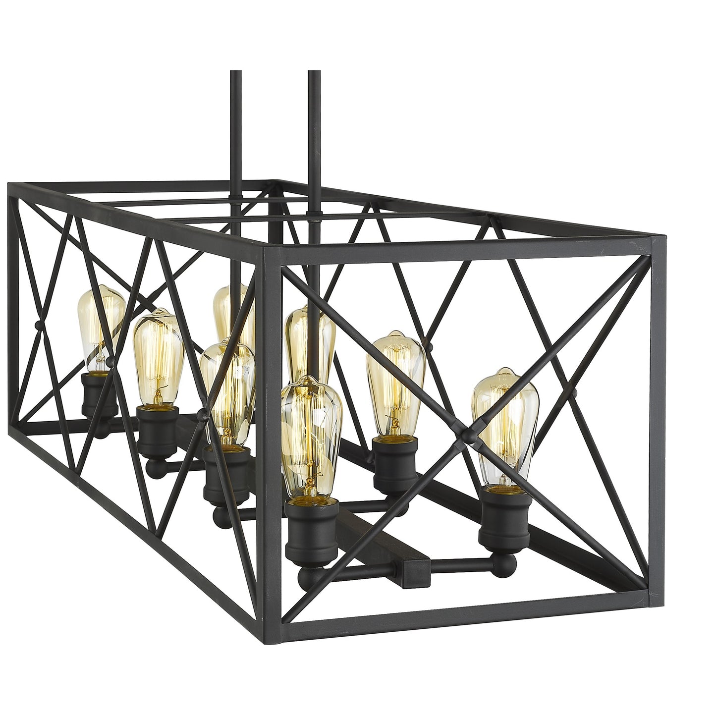 Brooklyn 8-Light Matte Black Pendant