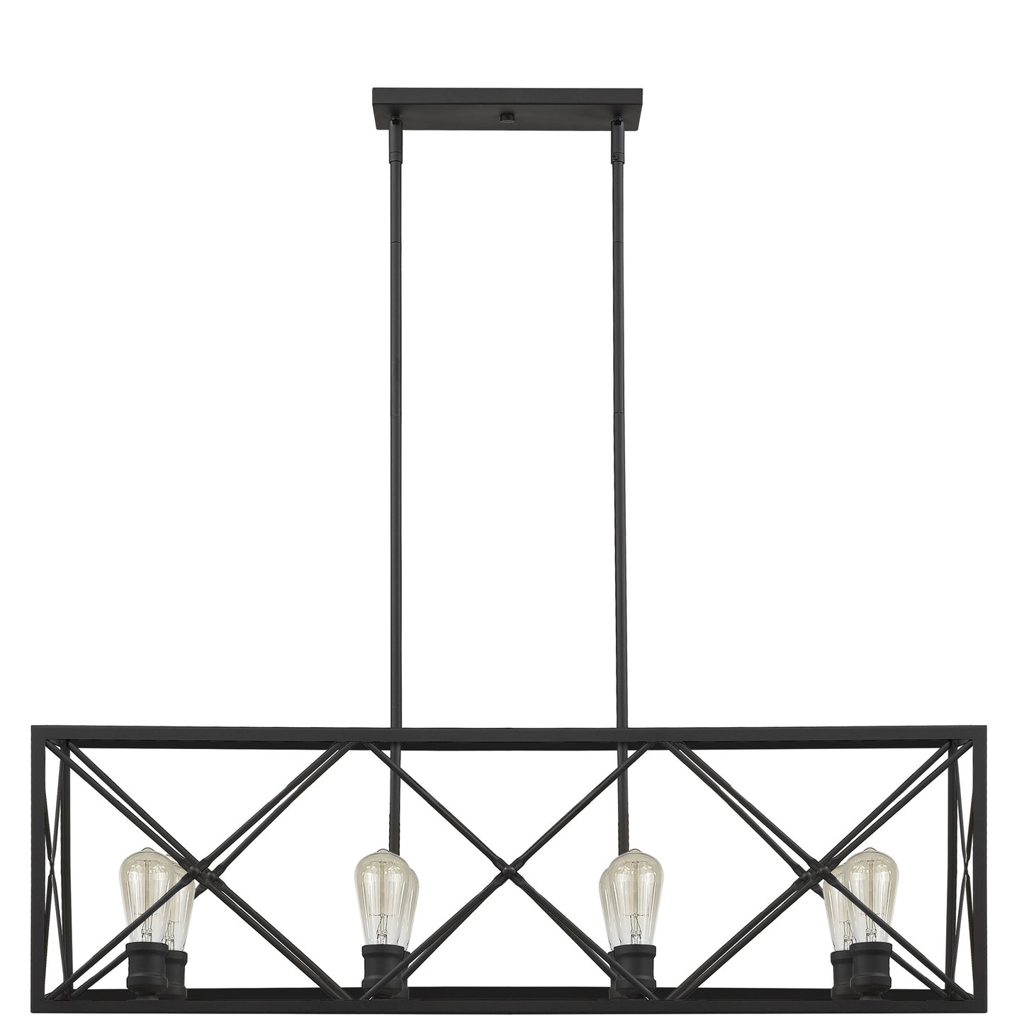 Brooklyn 8-Light Matte Black Pendant