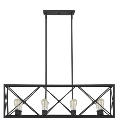 Brooklyn 8-Light Matte Black Pendant