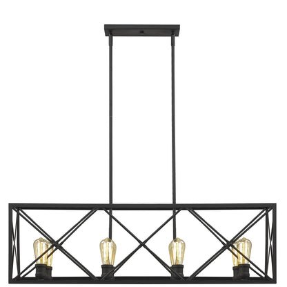 Brooklyn 8-Light Matte Black Pendant