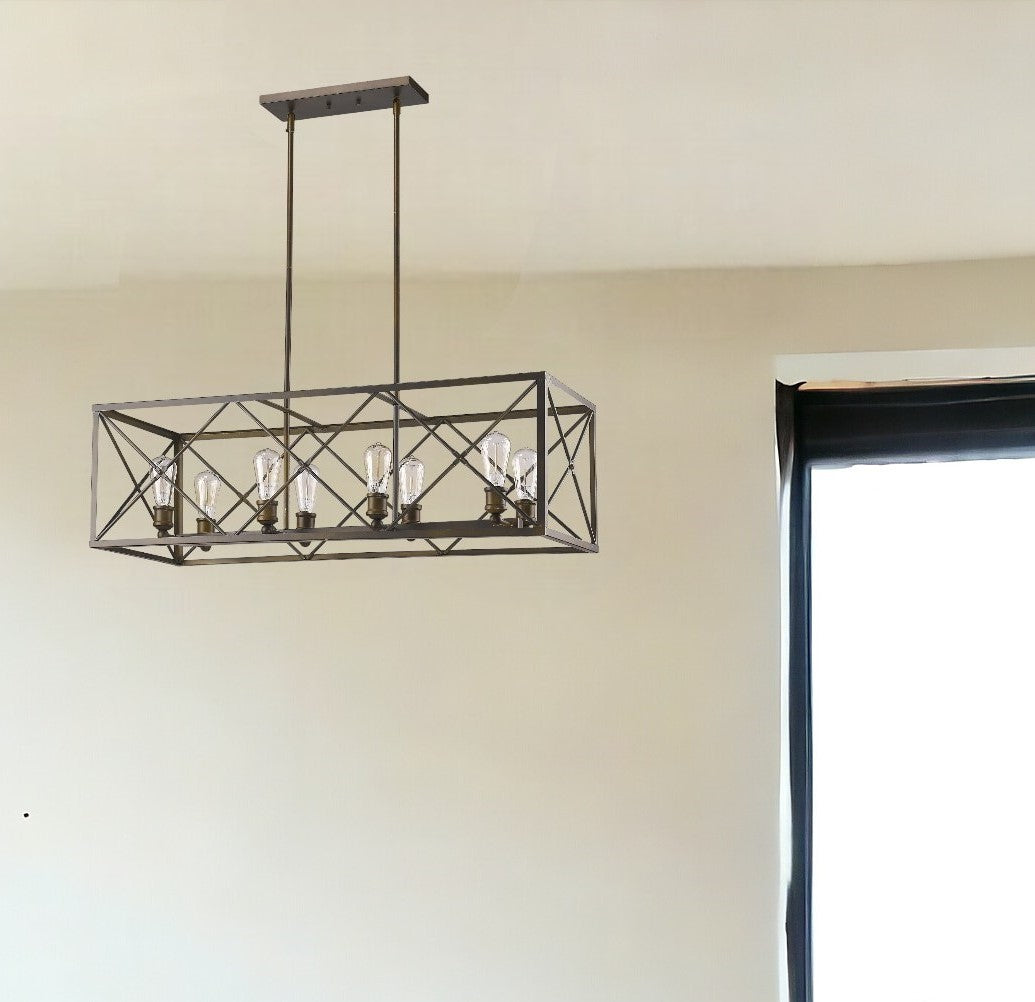 Brooklyn 8-Light Oil-Rubbed Bronze Pendant