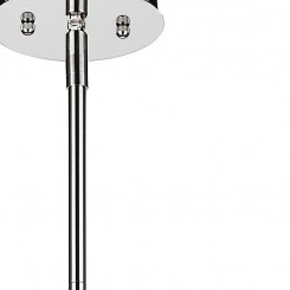 5-Light Nickel Drum Pendant