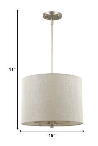 Daria 3-Light Washed Gold Pendant