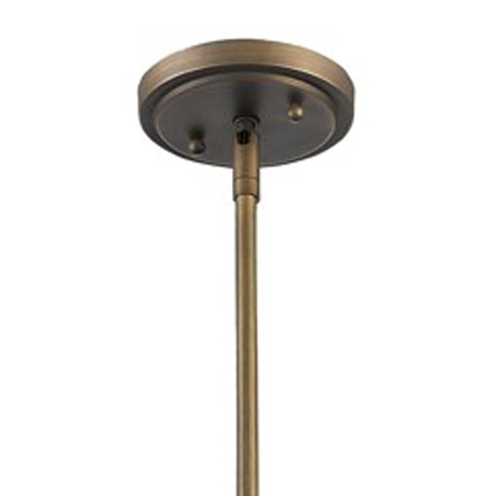 Midtown 1-Light Raw Brass Pendant