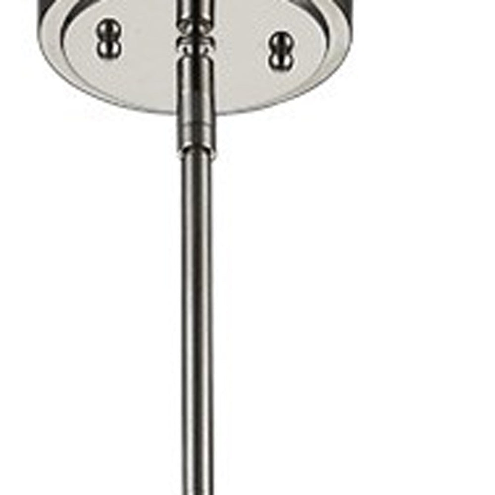 Jade 1-Light Nickel Pendant