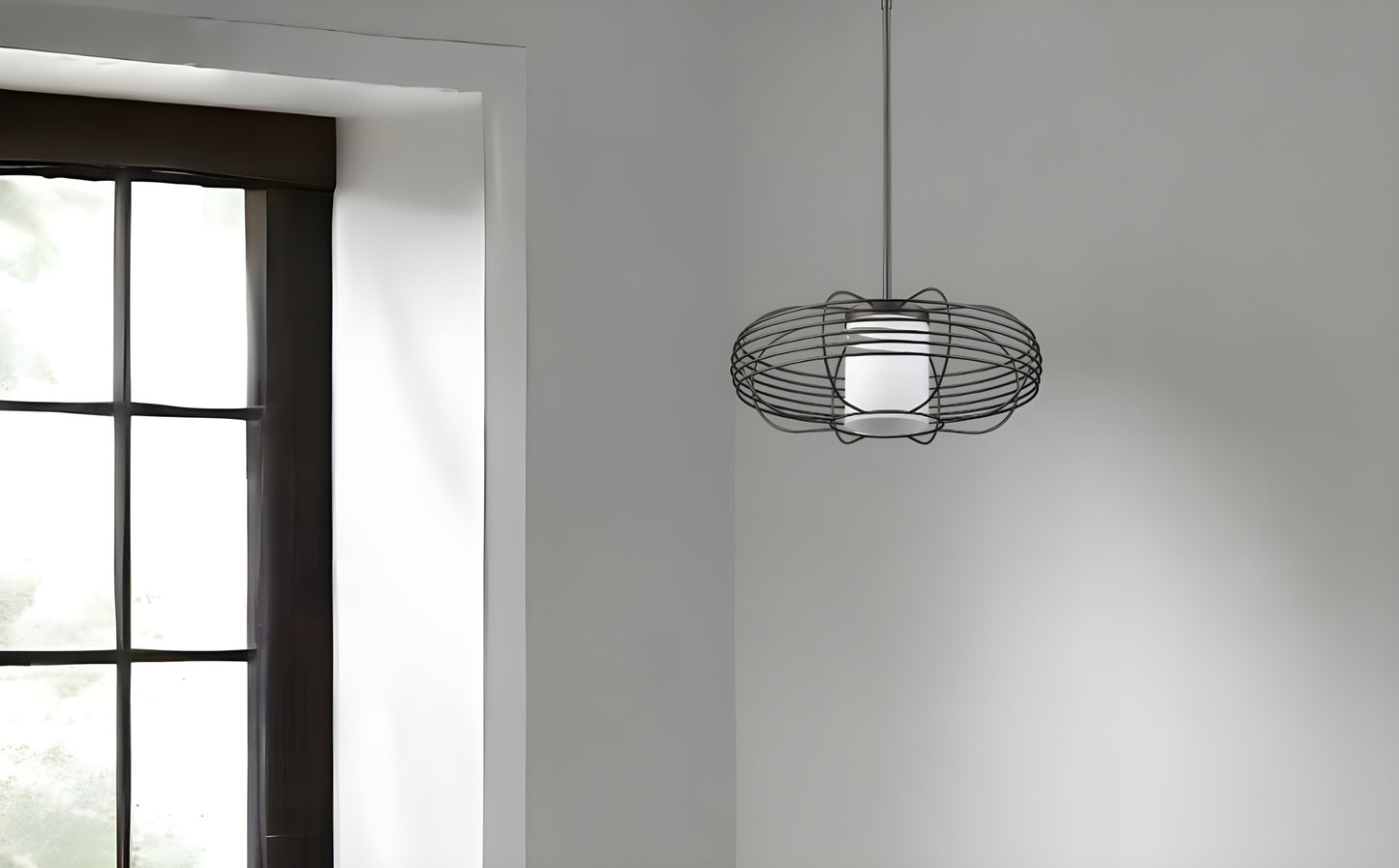 Loft 1-Light Oil-Rubbed Bronze Wire Globe Pendant