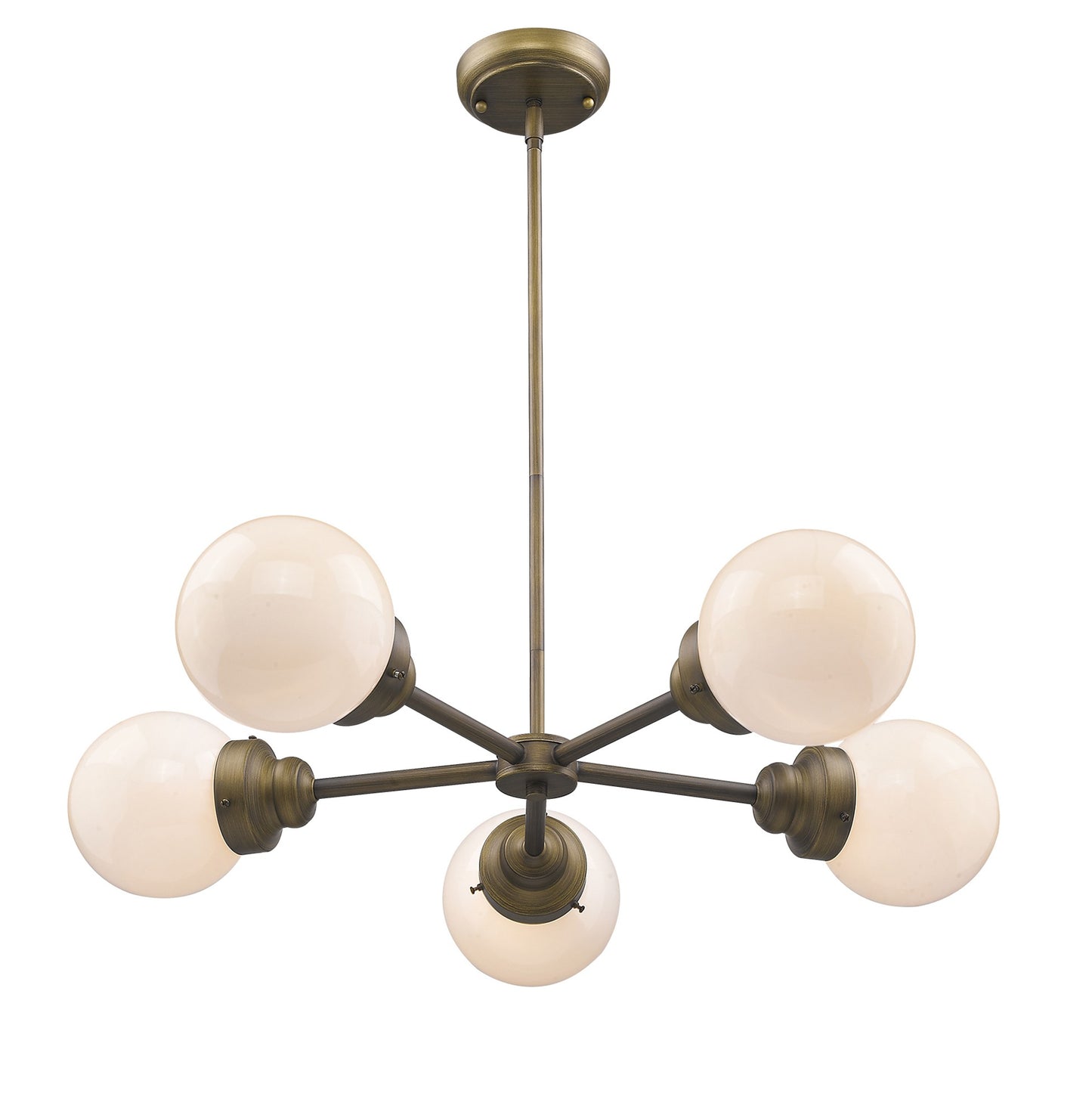 Bronze 5 Light Dimmable Chandelier