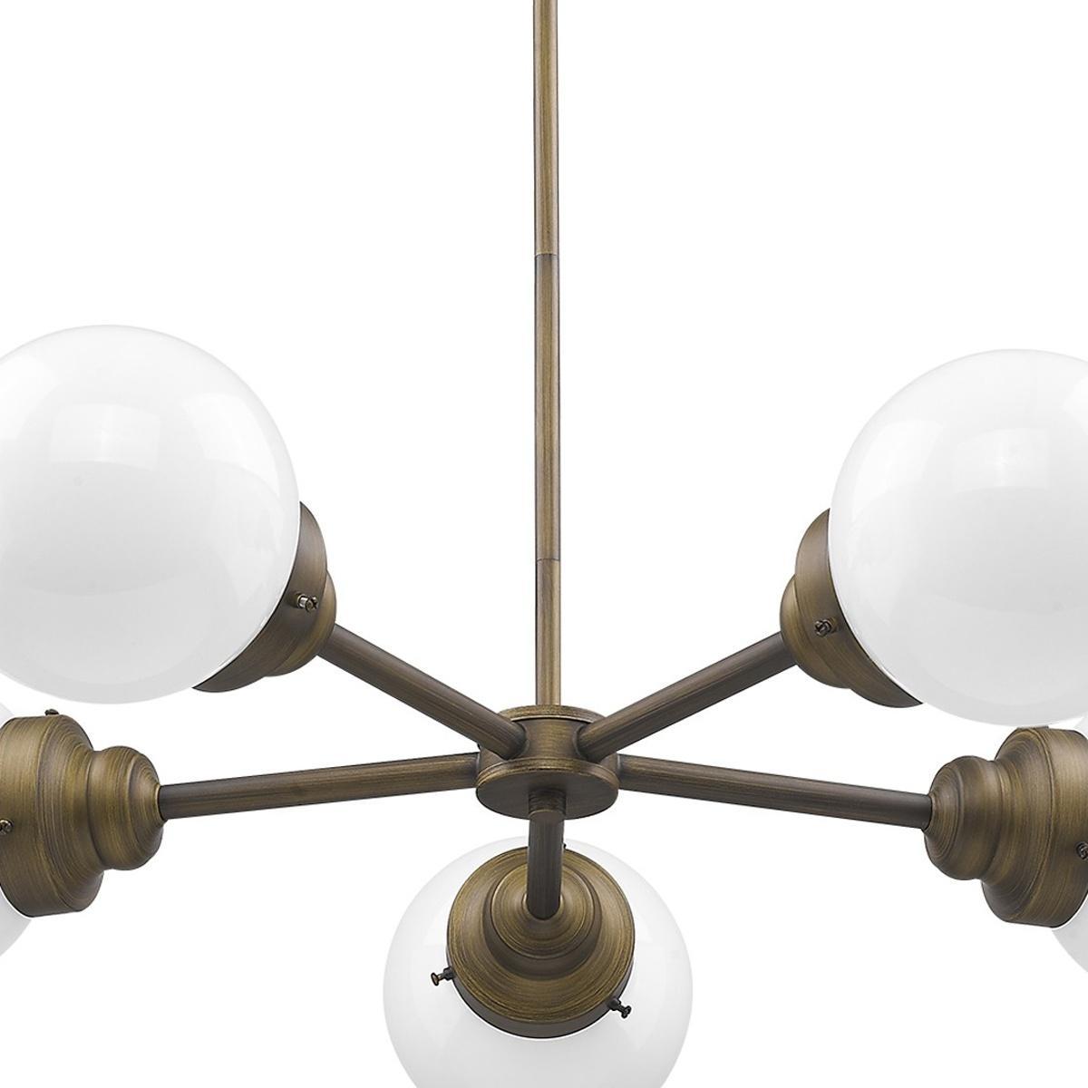 Bronze 5 Light Dimmable Chandelier