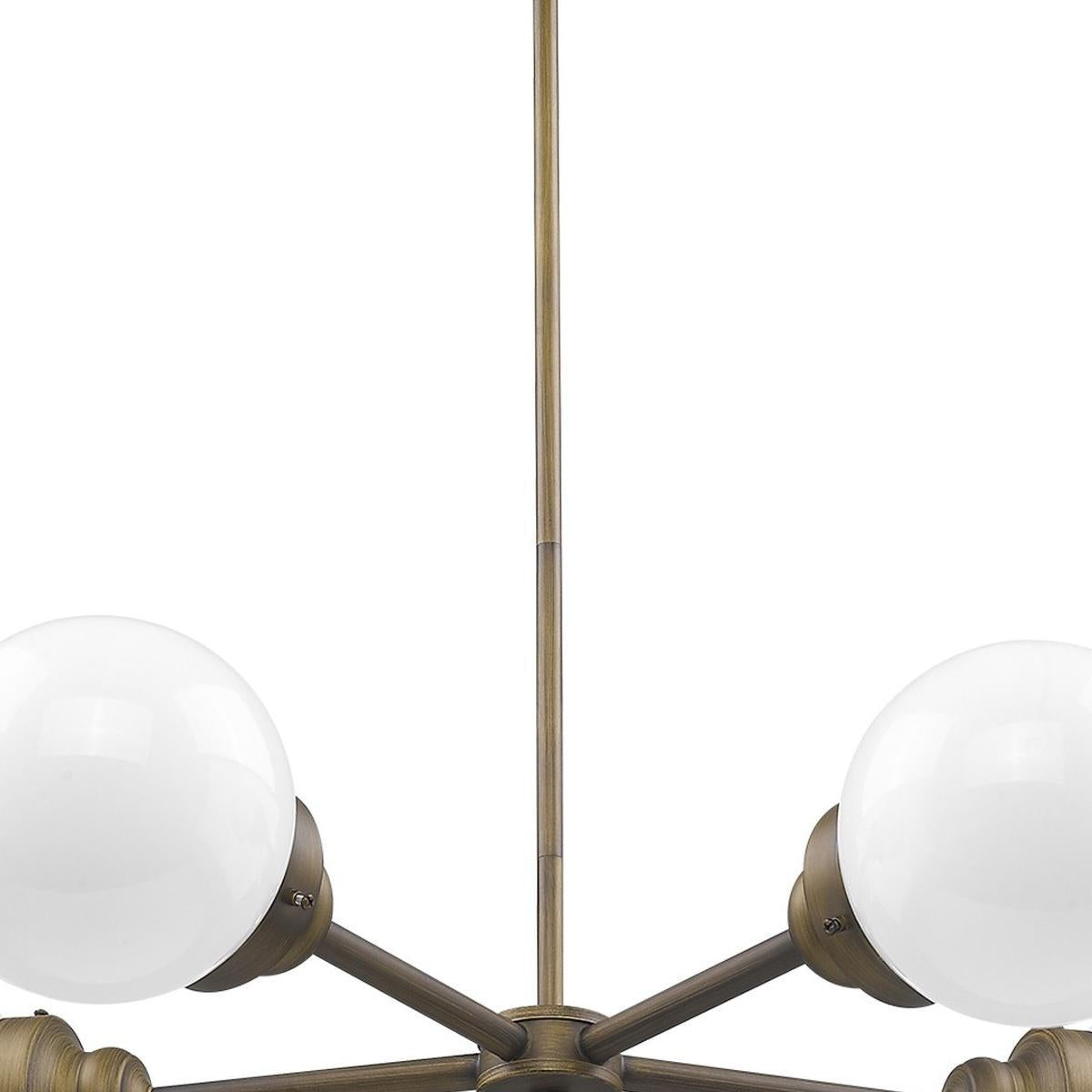 Bronze 5 Light Dimmable Chandelier