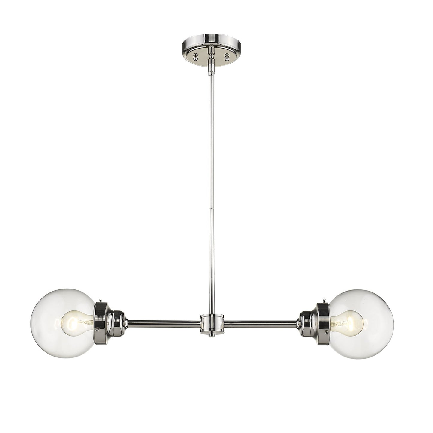 Portsmith 2-Light Nickel Pendant