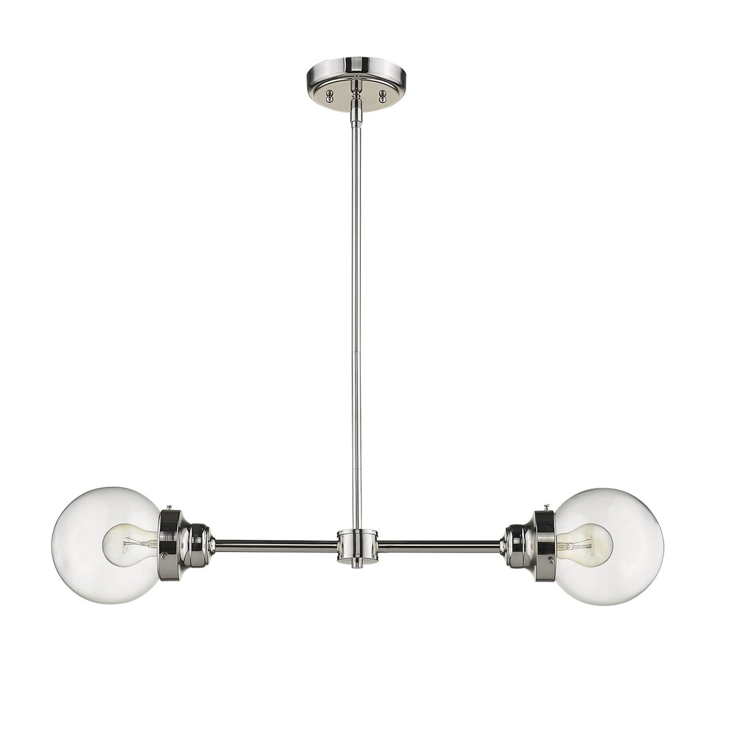 Portsmith 2-Light Nickel Pendant