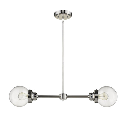 Portsmith 2-Light Nickel Pendant