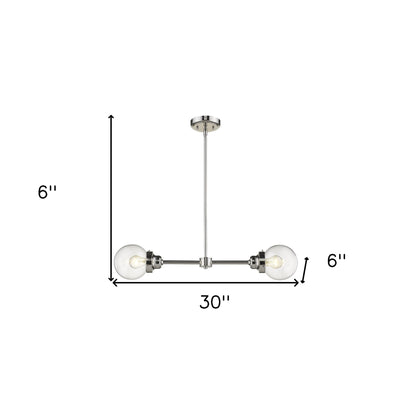 Portsmith 2-Light Nickel Pendant
