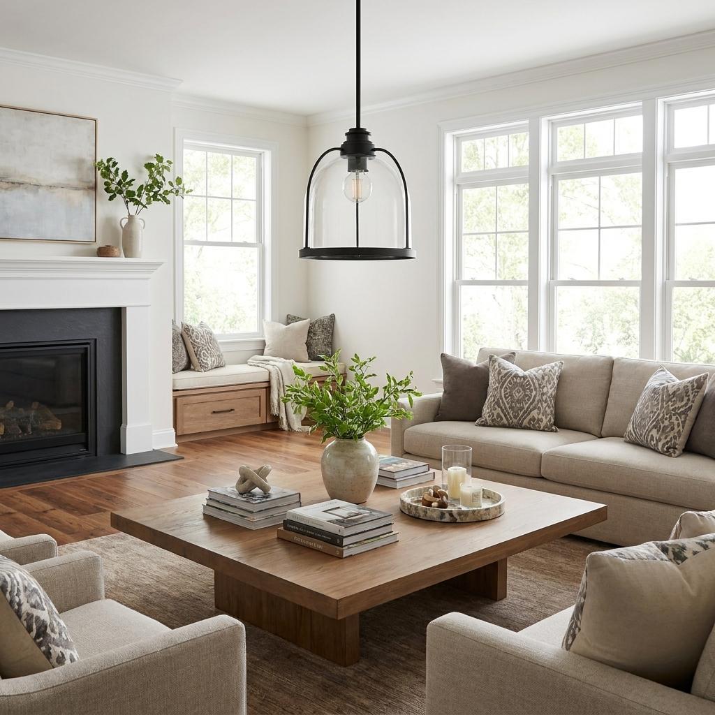 Stanton 1-Light Matte Black Pendant