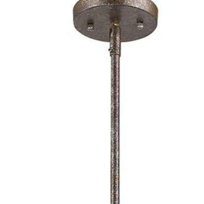 Rebarre 3-Light Antique Silver Drum Pendant
