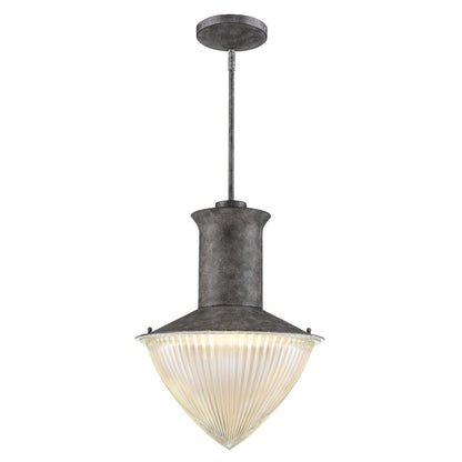Silver Iron Ceiling Light w/ White Shades