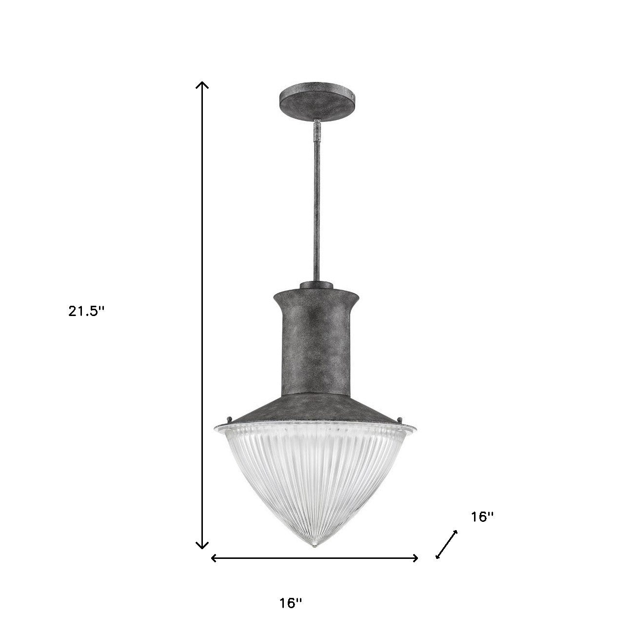 Silver Iron Ceiling Light w/ White Shades