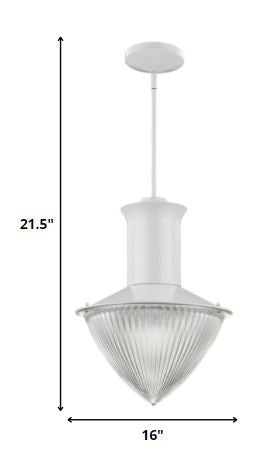 Silver Iron Ceiling Light w/ White Shades