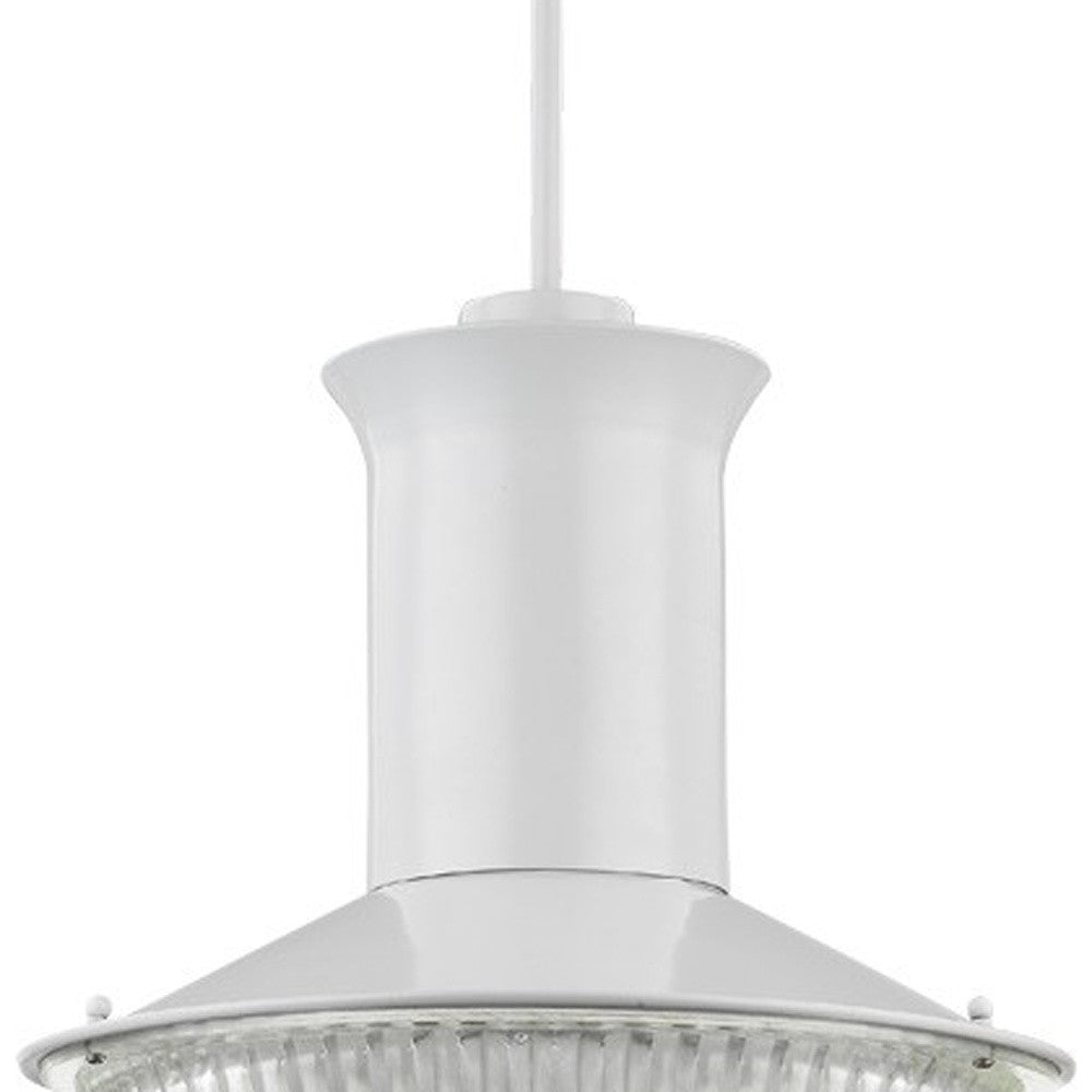 Silver Iron Ceiling Light w/ White Shades