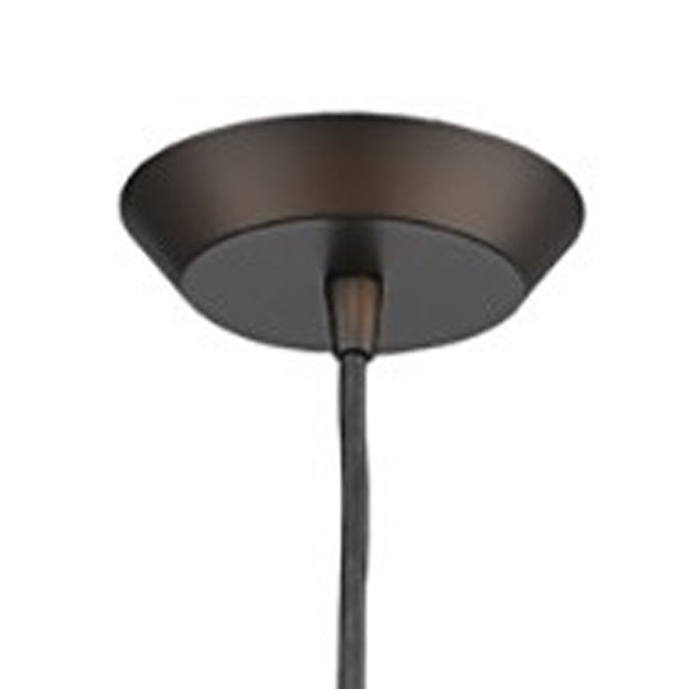 Narrow Bronze Hanging Light w/ Glass Studs