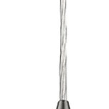 Narrow Silver Hanging Light w/ Glass Studs