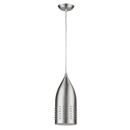 Silver Hanging Light w/ Glass Studs