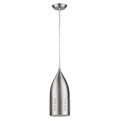 Silver Hanging Light w/ Glass Studs