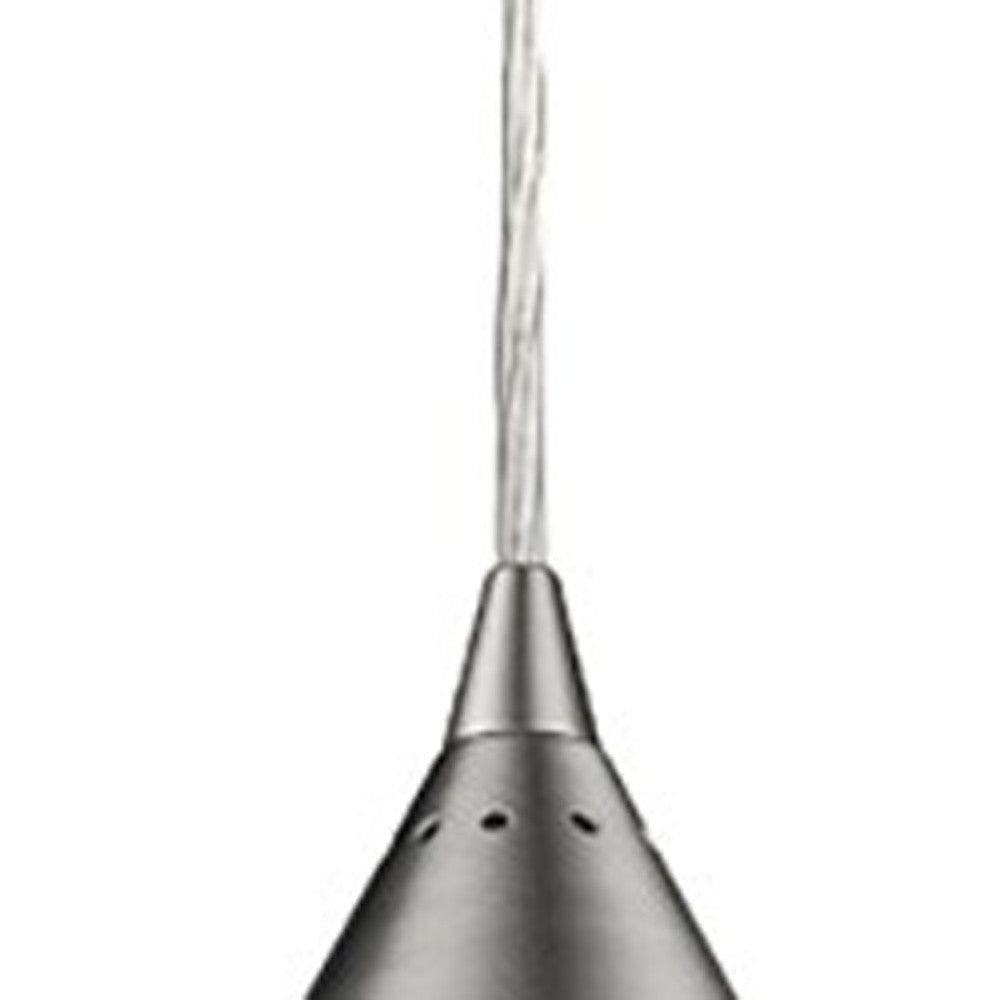 Silver Hanging Light w/ Glass Studs