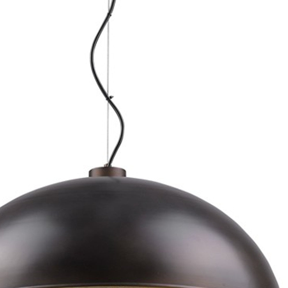 Keough 10-Light Oil-Rubbed Bronze Bowl Pendant
