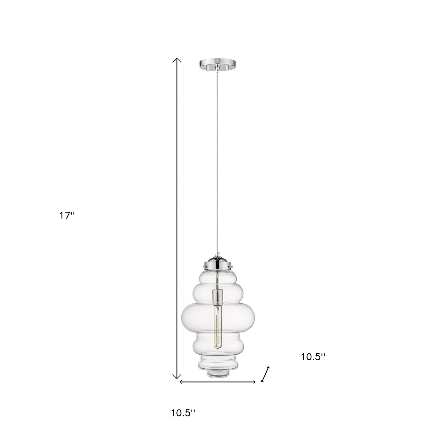 Ballina 1-Light Nickel Mini-Pendant
