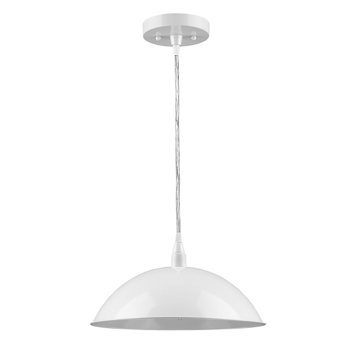 White Hanging Light w/ Shade