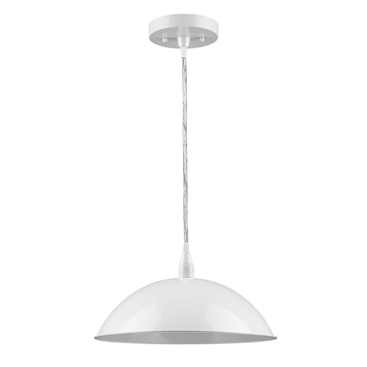 White Hanging Light w/ Shade