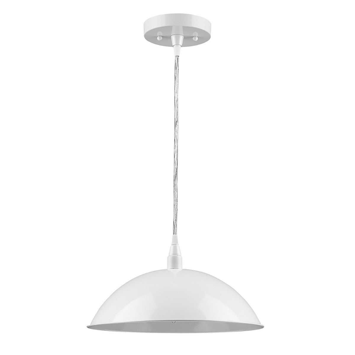 White Hanging Light w/ Shade