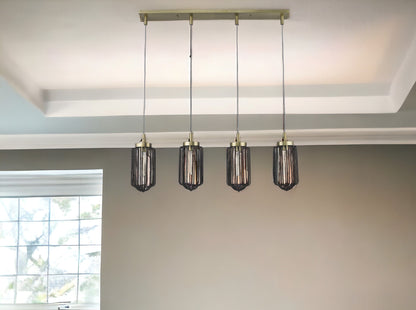 Reece 4-Light Aged Brass Pendant