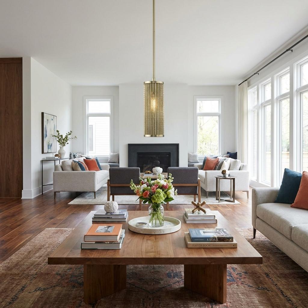 Basetti 4-Light Gold Pendant