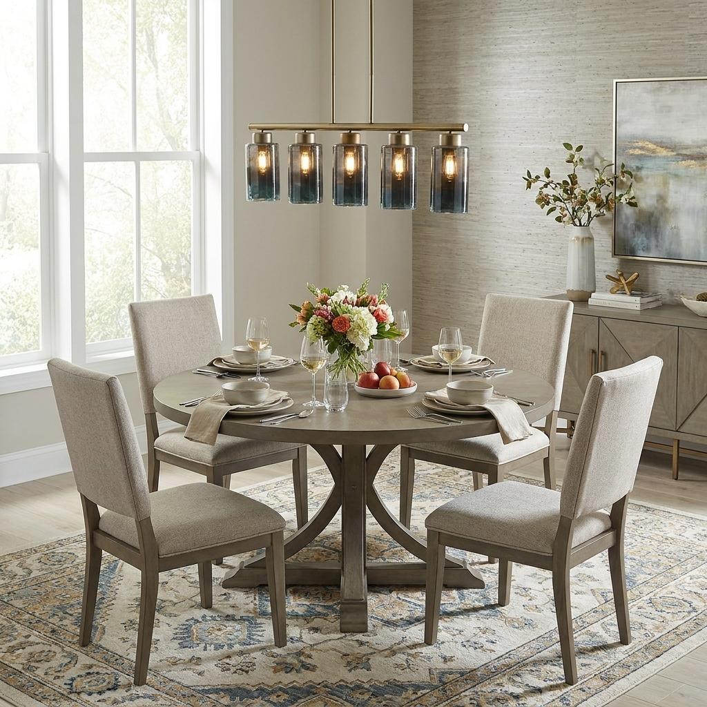 Monet 5-Light Brass Pendant