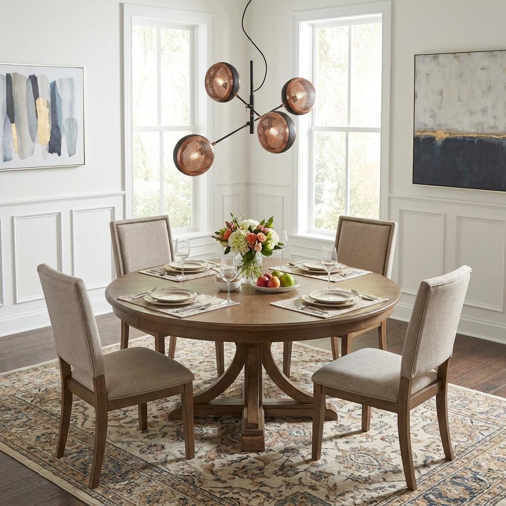 Tholos 4-Light Matte Black Pendant