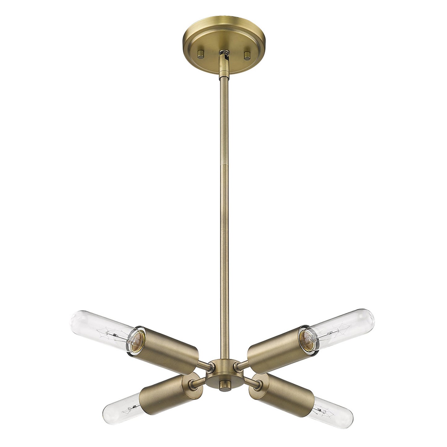 Gold 4 Light Dimmable Chandelier