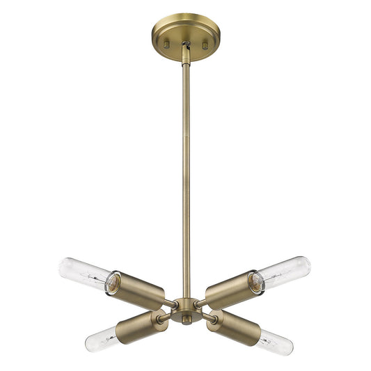 Gold 4 Light Dimmable Chandelier