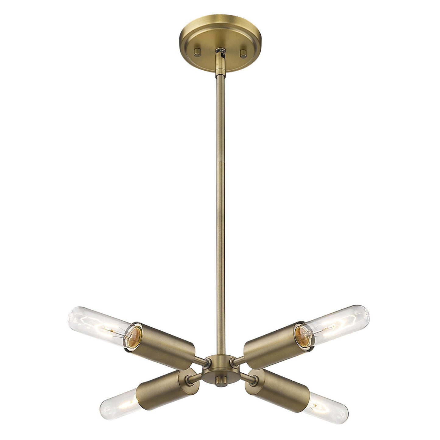 Gold 4 Light Dimmable Chandelier