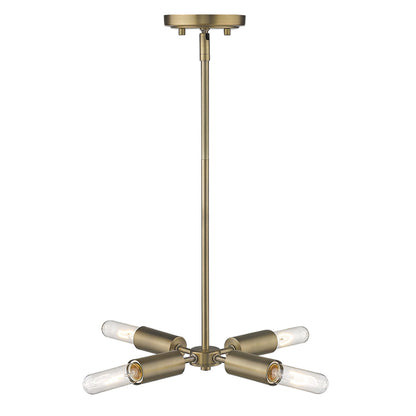 Gold 4 Light Dimmable Chandelier