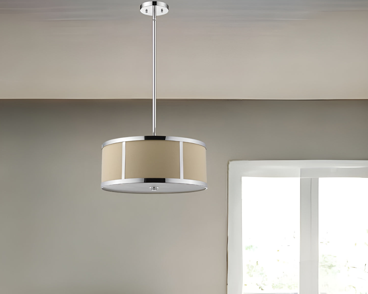 Butler 2-Light Chrome Pendant