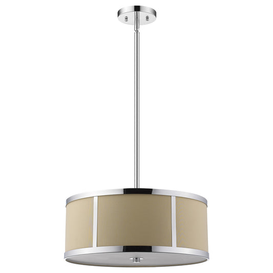 Butler 3-Light Chrome Pendant