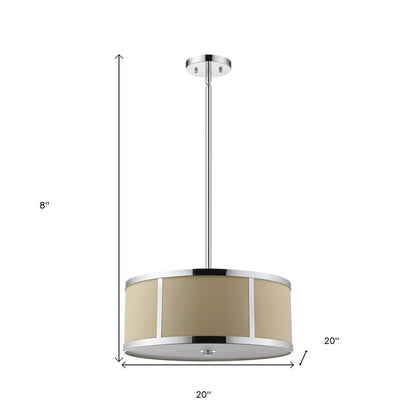 Butler 3-Light Chrome Pendant
