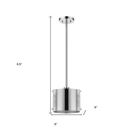Zoom 1-Light Stainless Steel Pendant