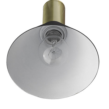 Matte Black & Gold Conical Pendant Hanging Light