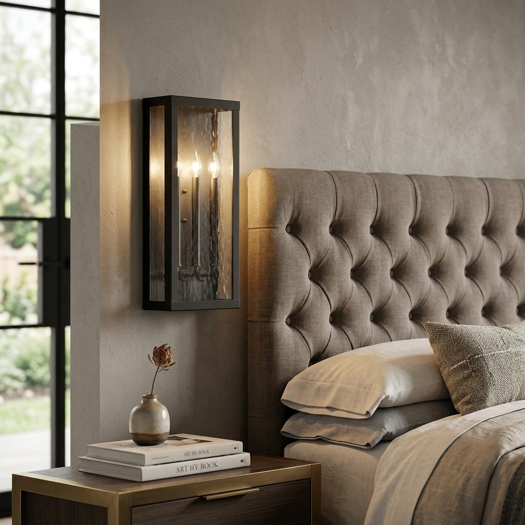 Charleston 3-Light Oil-Rubbed Bronze Shadowbox Wall Light (Large)