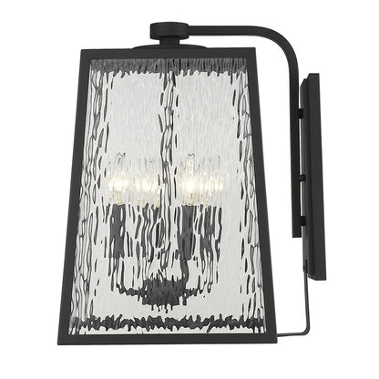 Hirche 4-Light Matte Black Wall Sconce