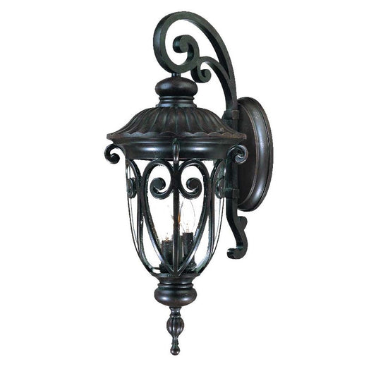 Naples 3-Light Marbelized Mahogany Wall Sconce