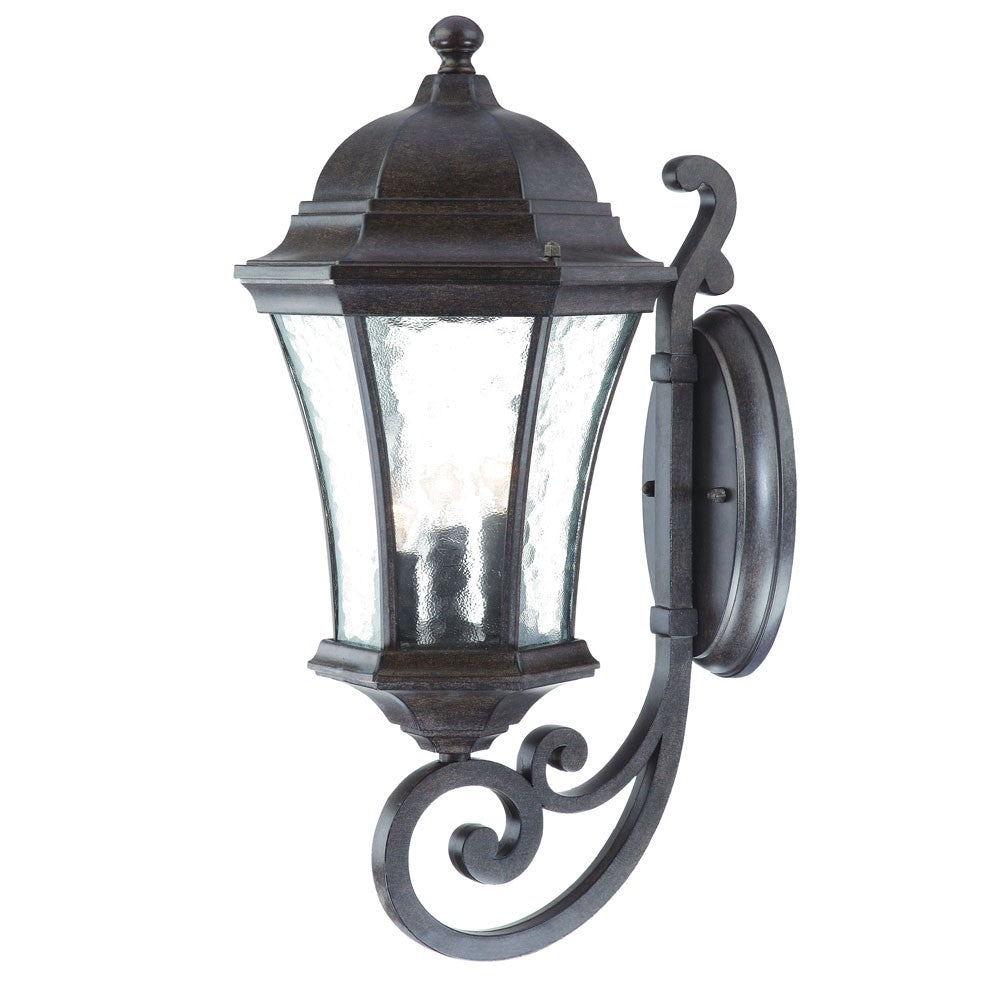 XL Antique Black Tapered Lantern Wall Sconce